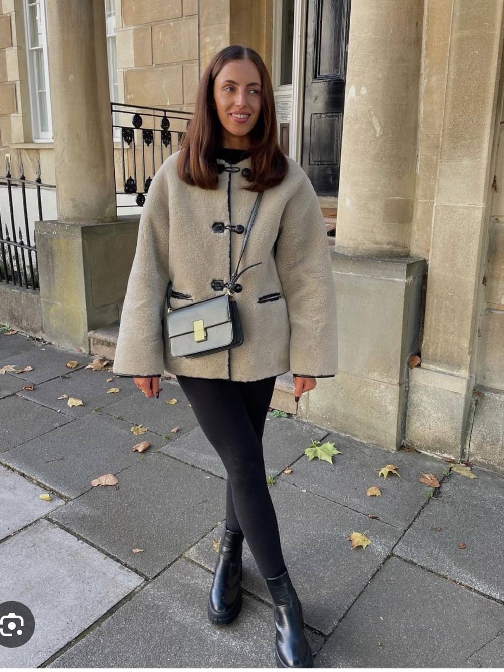 TOTEME style faux shearling coat size small